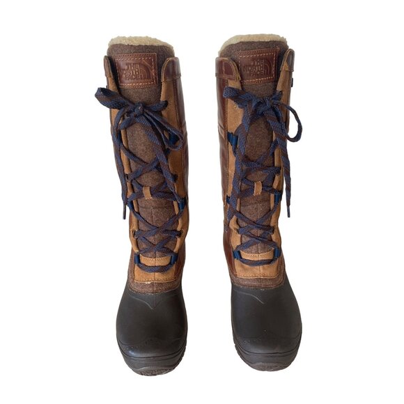 The North Face Insulated Shellista IV Tall Winter Boot W's 10.5 EU 41.5 Tan - Picture 11 of 12